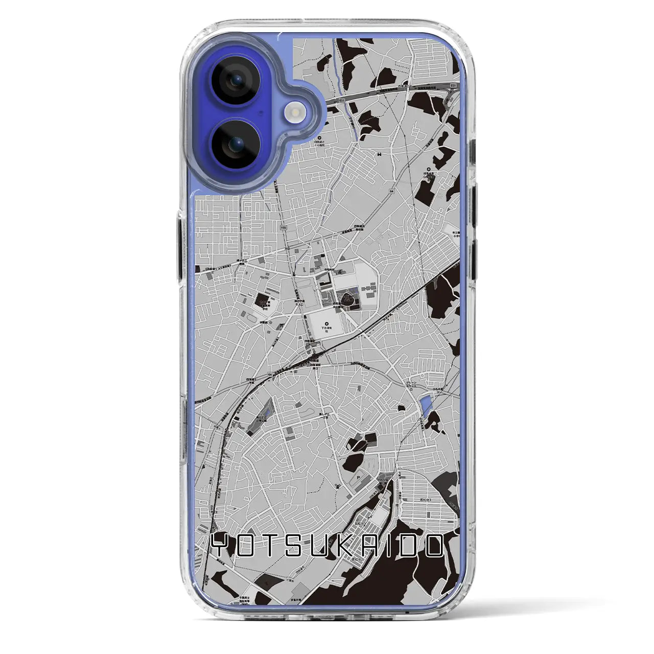【四街道(千葉県)】地図柄iPhoneケース(MagSafeタイプ)