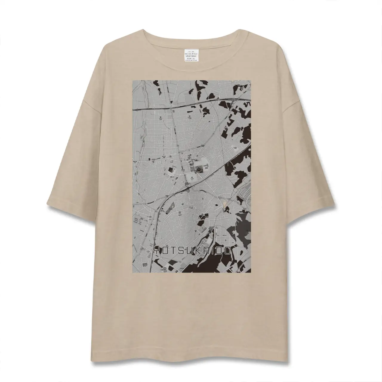 【四街道(千葉県)】地図柄ビッグシルエットTシャツ