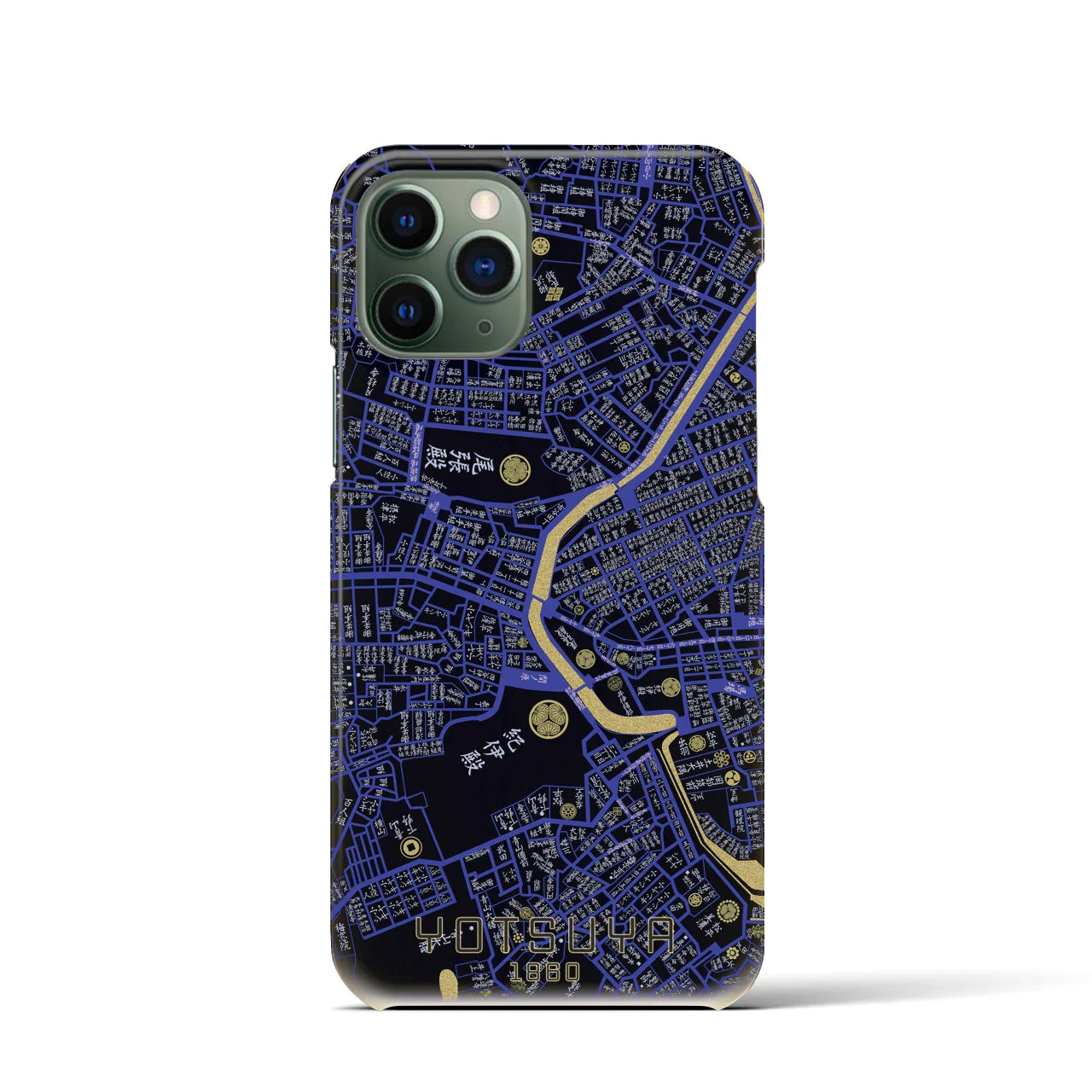 【四ツ谷(東京都)】万延江戸図iPhoneケース(バックカバータイプ)