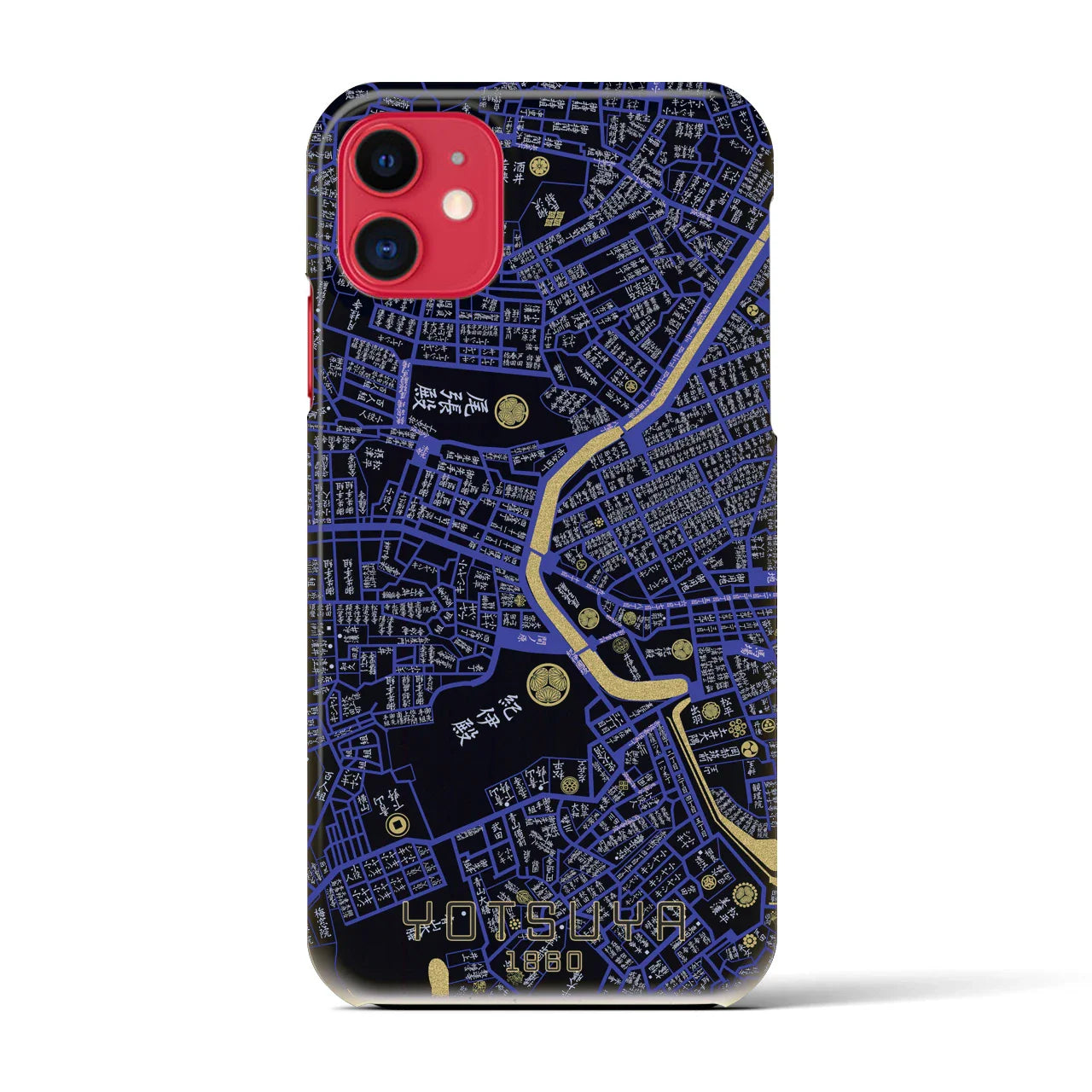 【四ツ谷(東京都)】万延江戸図iPhoneケース(バックカバータイプ)