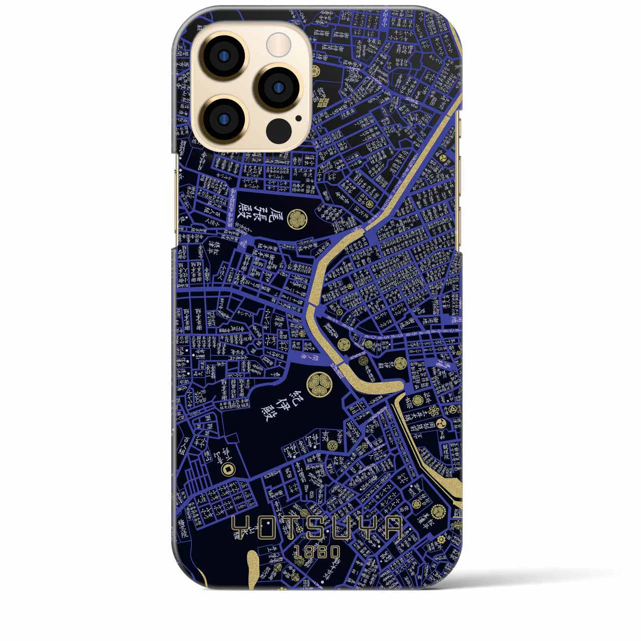 【四ツ谷(東京都)】万延江戸図iPhoneケース(バックカバータイプ)
