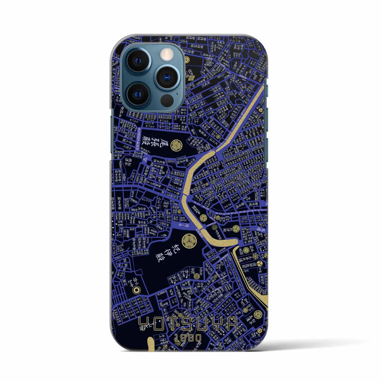 【四ツ谷(東京都)】万延江戸図iPhoneケース(バックカバータイプ)