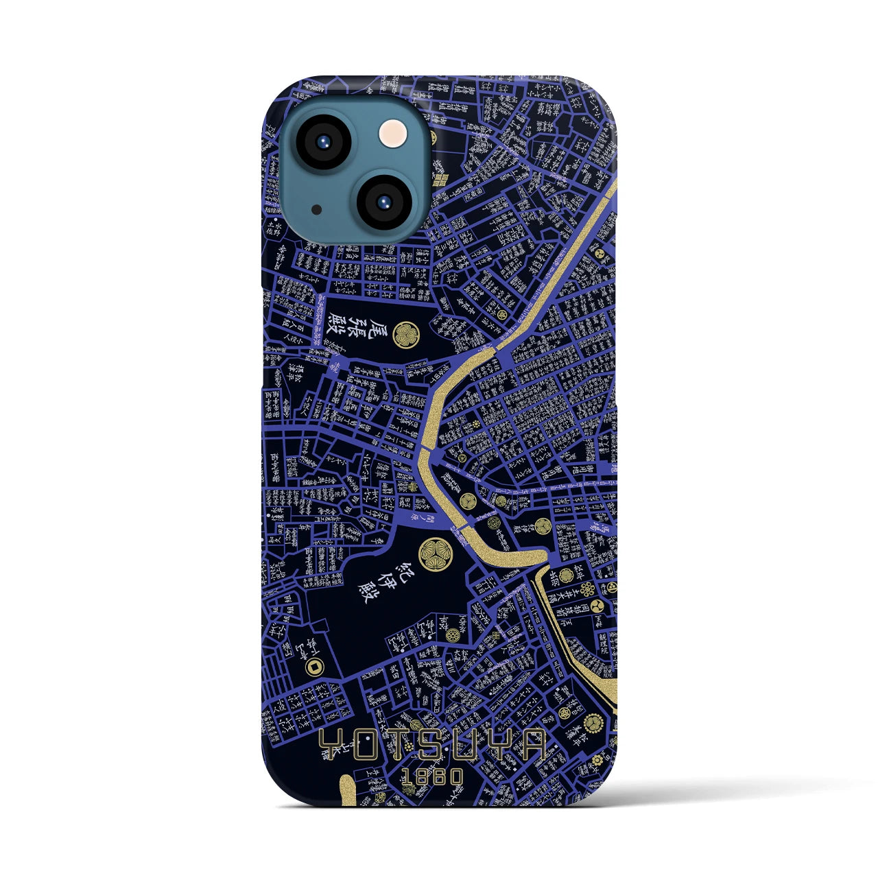 【四ツ谷(東京都)】万延江戸図iPhoneケース(バックカバータイプ)