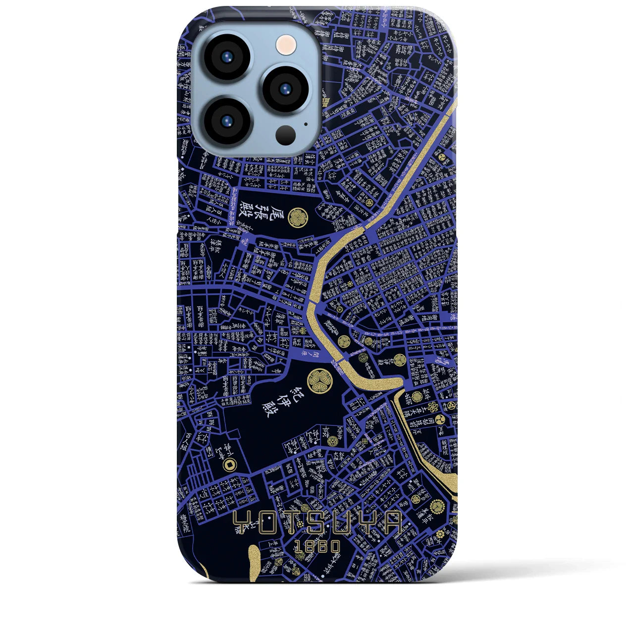 【四ツ谷(東京都)】万延江戸図iPhoneケース(バックカバータイプ)