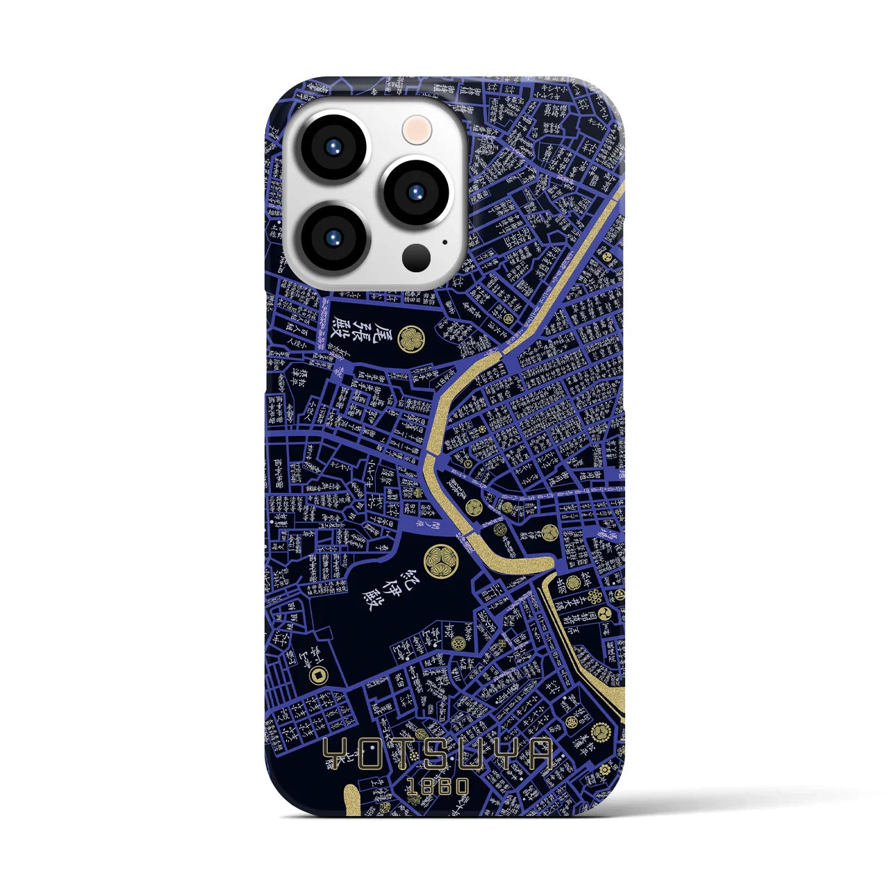 【四ツ谷(東京都)】万延江戸図iPhoneケース(バックカバータイプ)