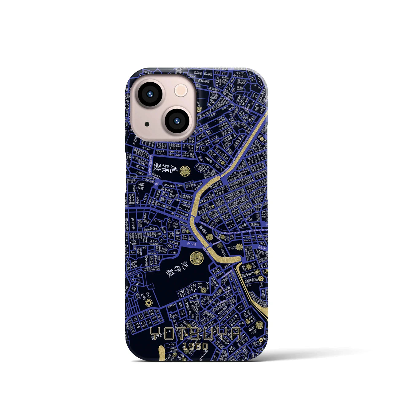【四ツ谷(東京都)】万延江戸図iPhoneケース(バックカバータイプ)