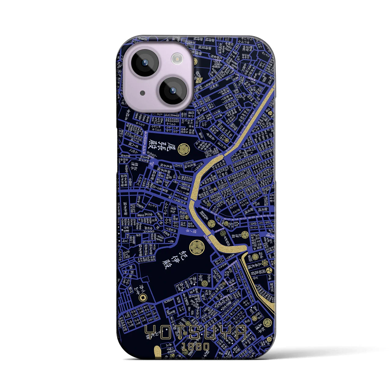 【四ツ谷(東京都)】万延江戸図iPhoneケース(バックカバータイプ)