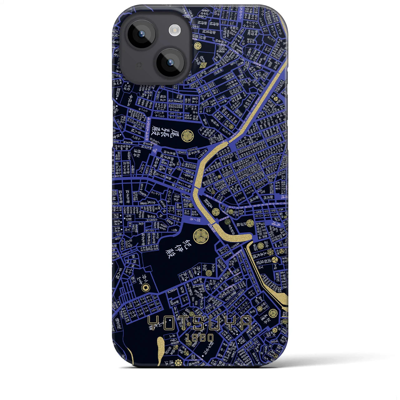 【四ツ谷(東京都)】万延江戸図iPhoneケース(バックカバータイプ)