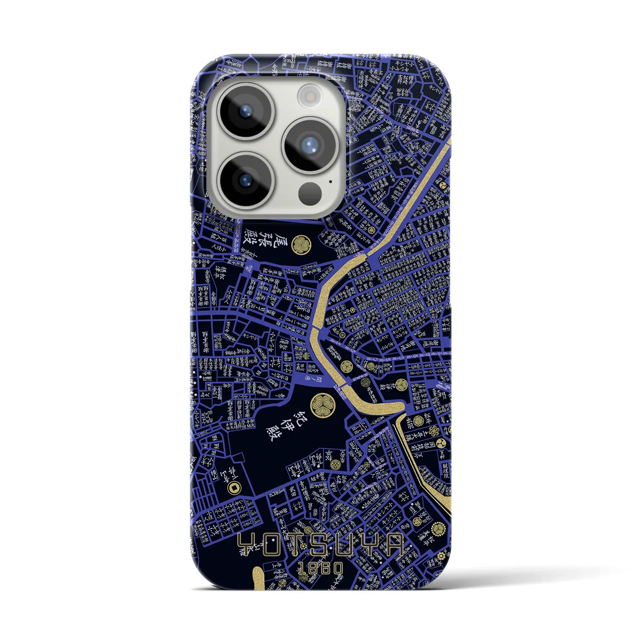 【四ツ谷(東京都)】万延江戸図iPhoneケース(バックカバータイプ)