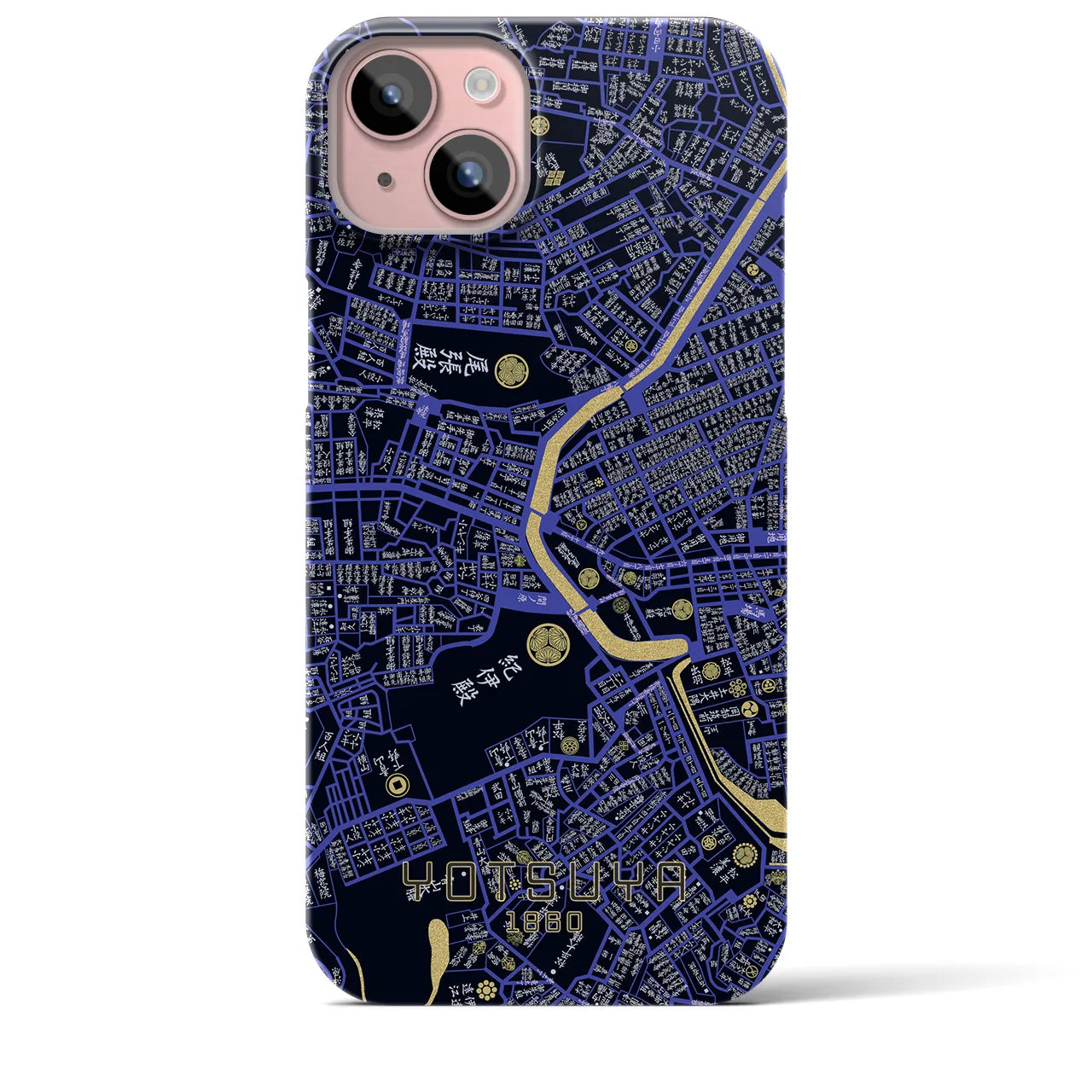 【四ツ谷(東京都)】万延江戸図iPhoneケース(バックカバータイプ)