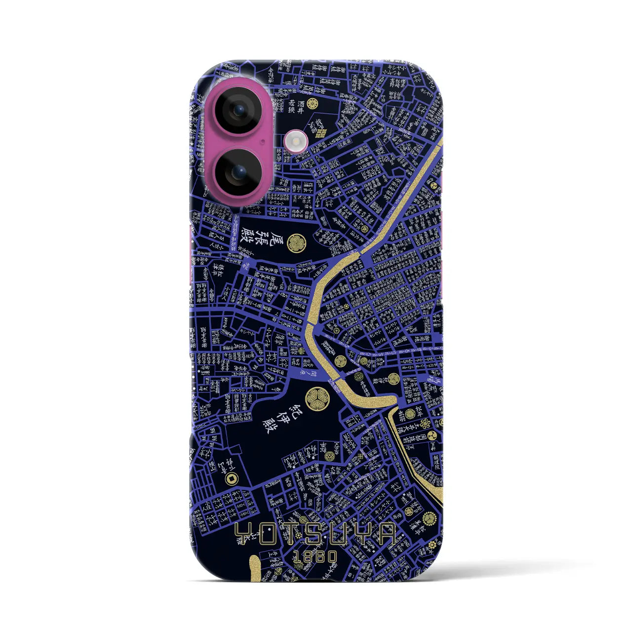 【四ツ谷(東京都)】万延江戸図iPhoneケース(バックカバータイプ)