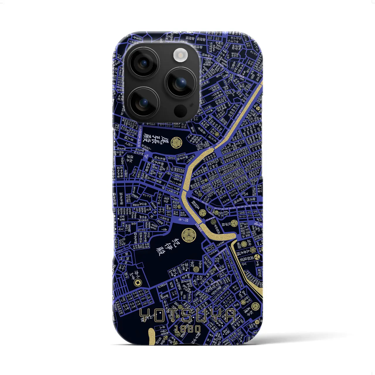 【四ツ谷(東京都)】万延江戸図iPhoneケース(バックカバータイプ)