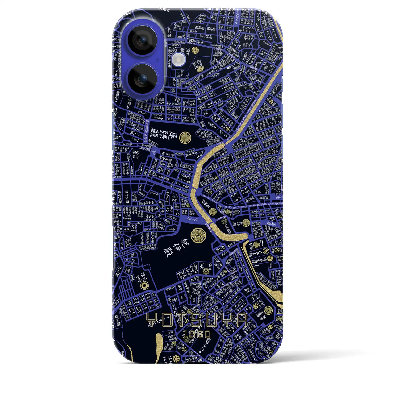 【四ツ谷(東京都)】万延江戸図iPhoneケース(バックカバータイプ)