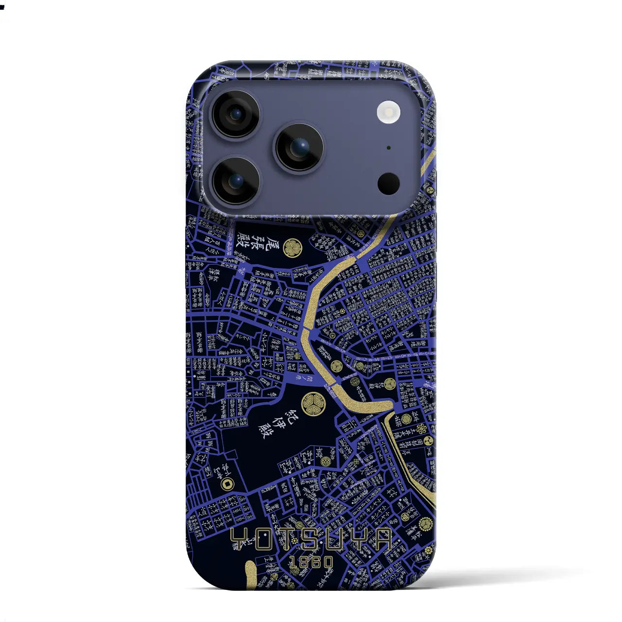 【四ツ谷(東京都)】万延江戸図iPhoneケース(バックカバータイプ)