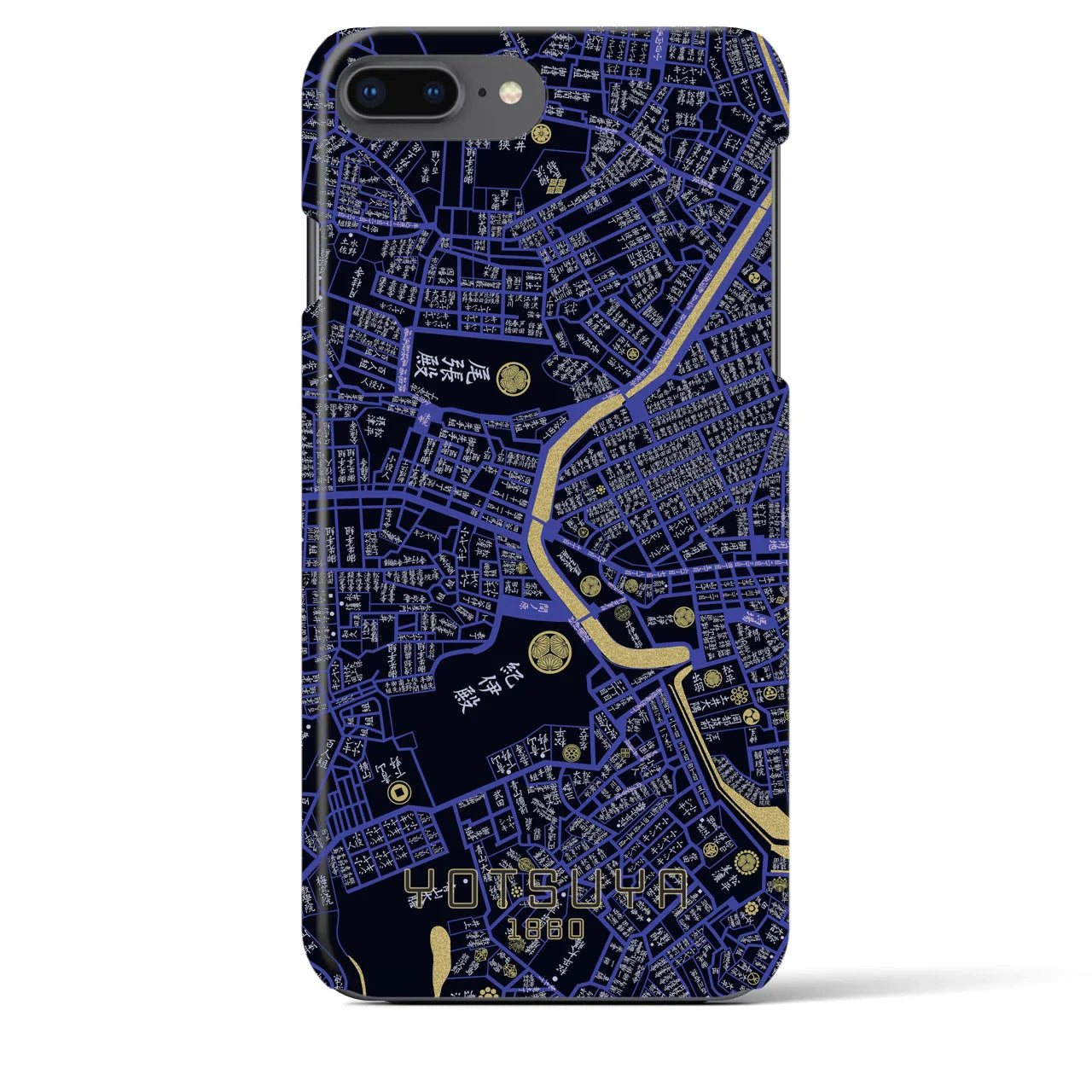 【四ツ谷(東京都)】万延江戸図iPhoneケース(バックカバータイプ)