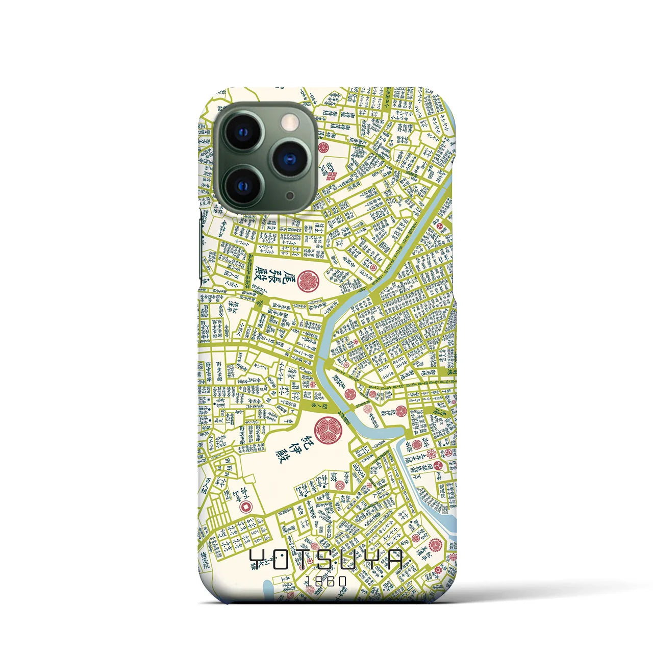【四ツ谷(東京都)】万延江戸図iPhoneケース(バックカバータイプ)