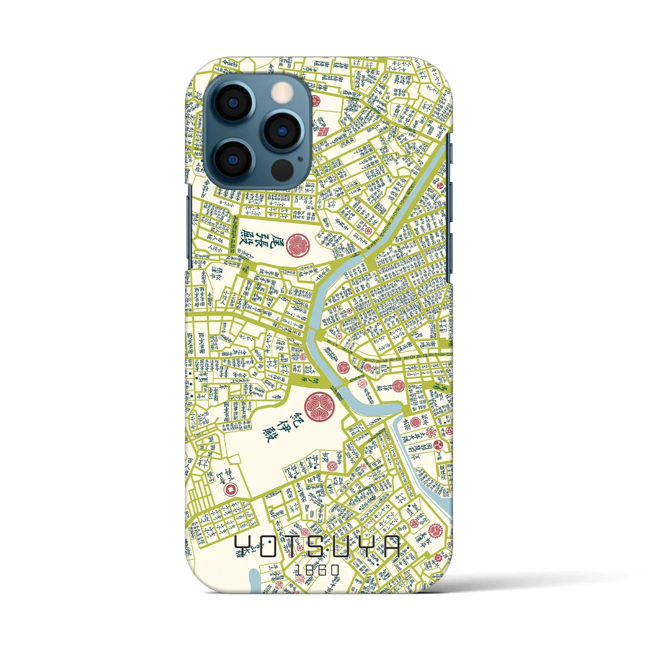 【四ツ谷(東京都)】万延江戸図iPhoneケース(バックカバータイプ)