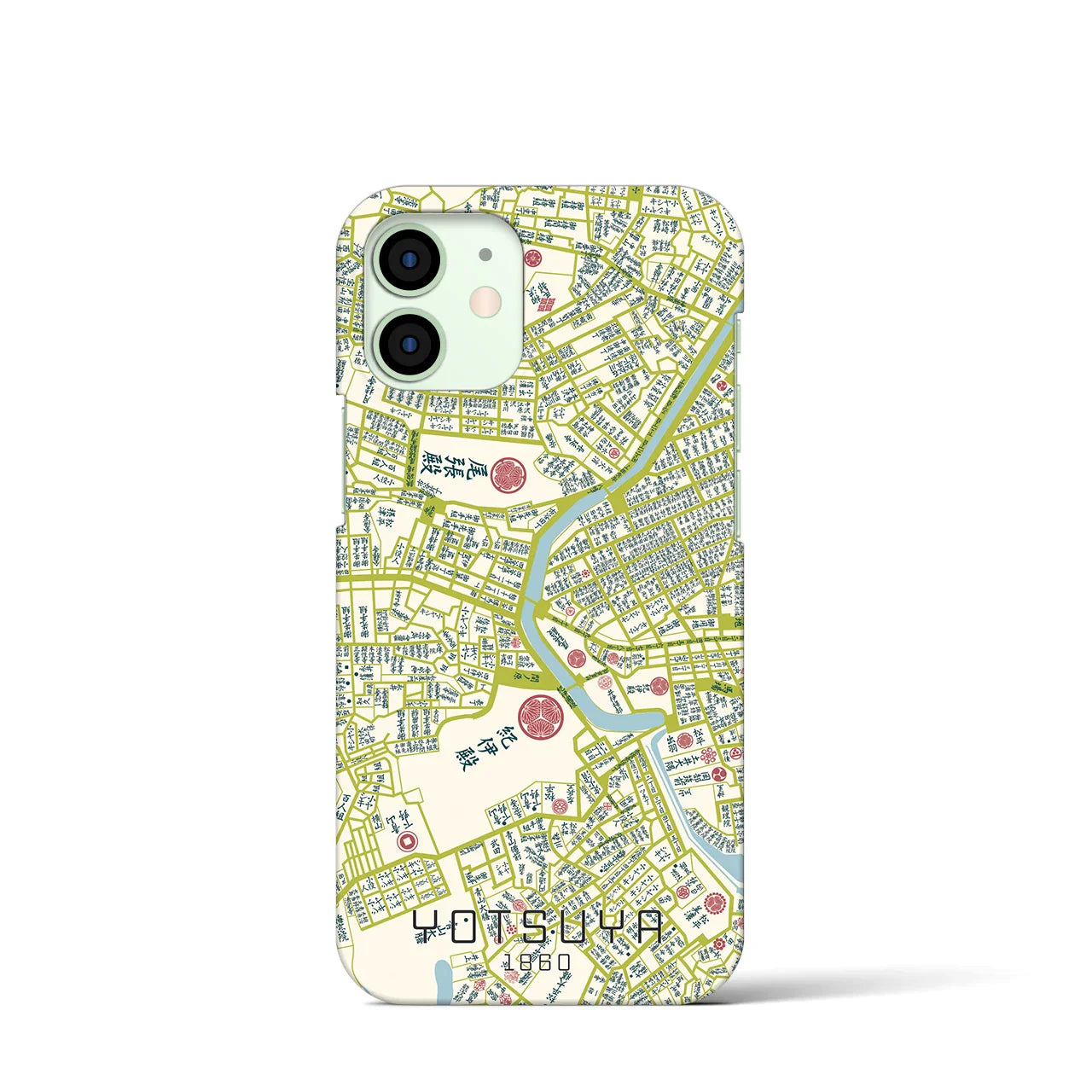 【四ツ谷(東京都)】万延江戸図iPhoneケース(バックカバータイプ)