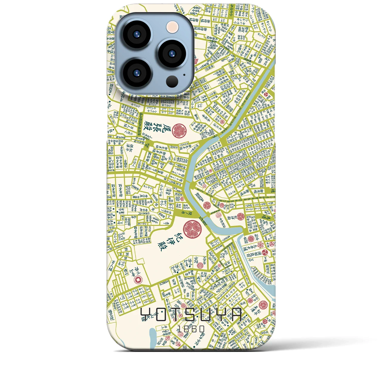 【四ツ谷(東京都)】万延江戸図iPhoneケース(バックカバータイプ)