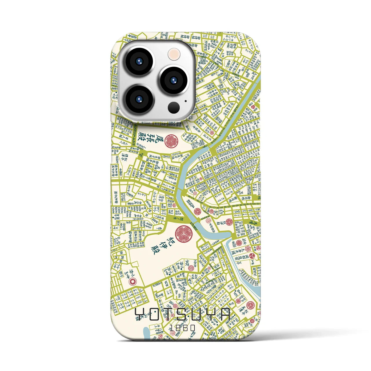 【四ツ谷(東京都)】万延江戸図iPhoneケース(バックカバータイプ)