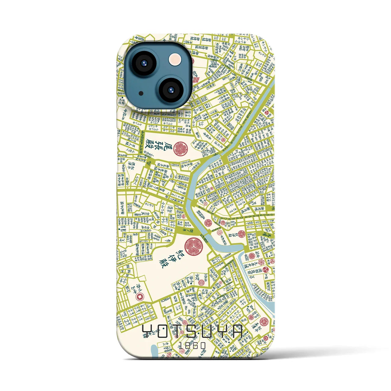 【四ツ谷(東京都)】万延江戸図iPhoneケース(バックカバータイプ)