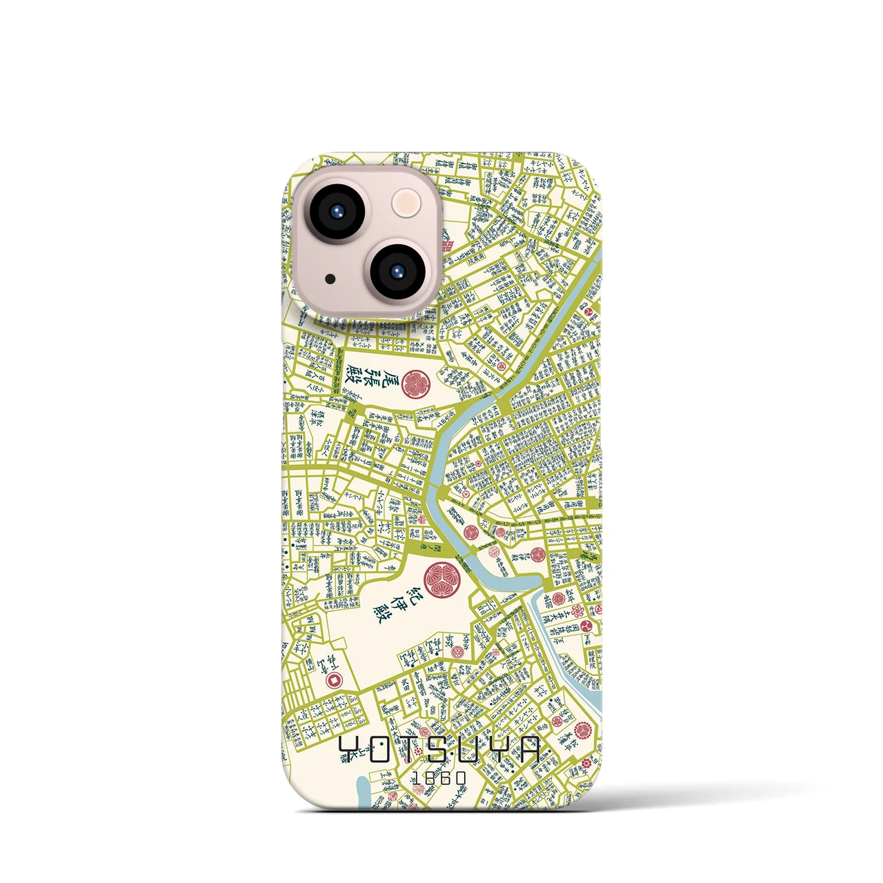 【四ツ谷(東京都)】万延江戸図iPhoneケース(バックカバータイプ)