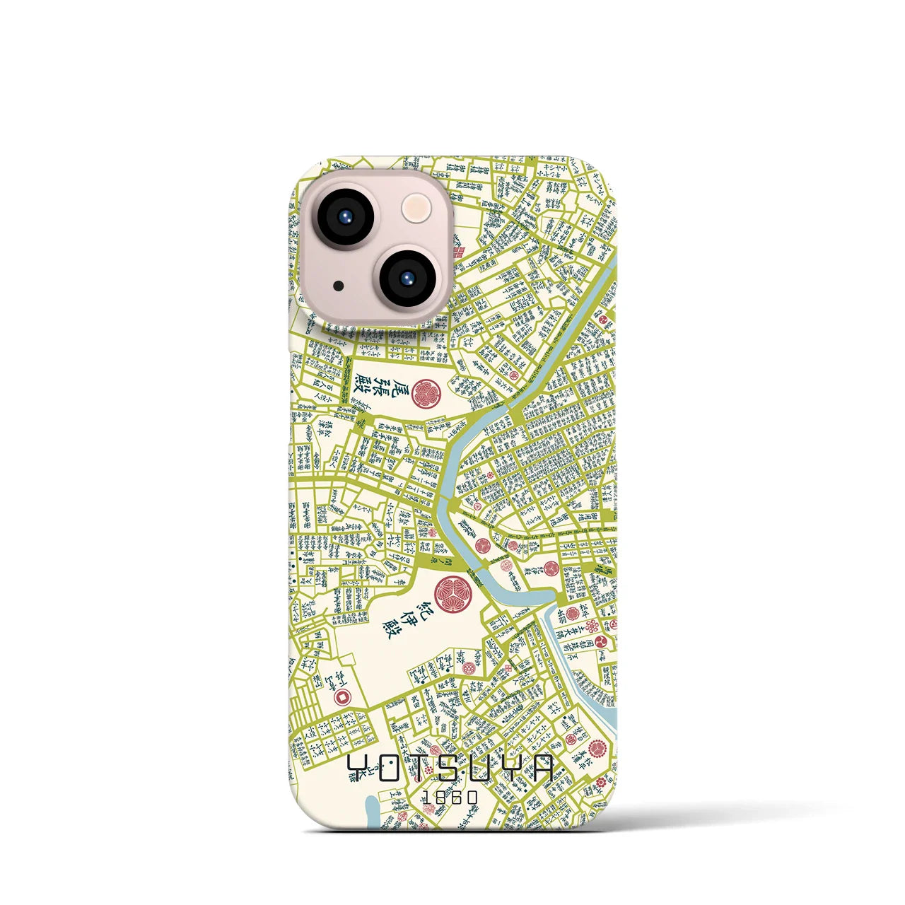 【四ツ谷(東京都)】万延江戸図iPhoneケース(バックカバータイプ)