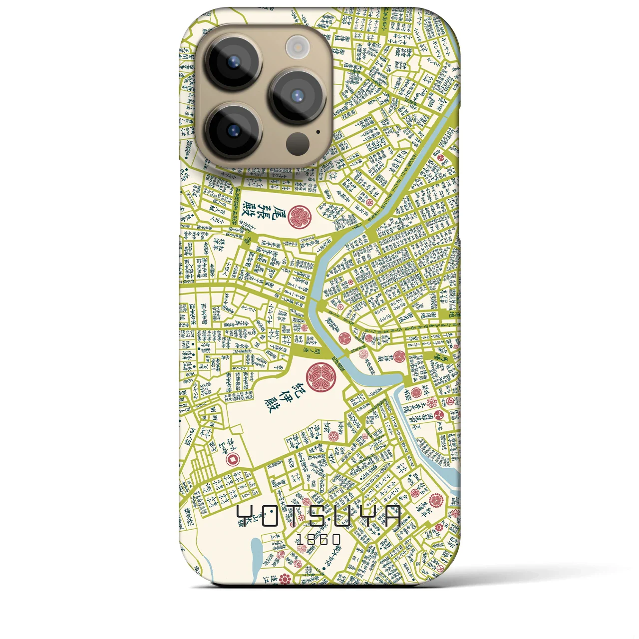 【四ツ谷(東京都)】万延江戸図iPhoneケース(バックカバータイプ)