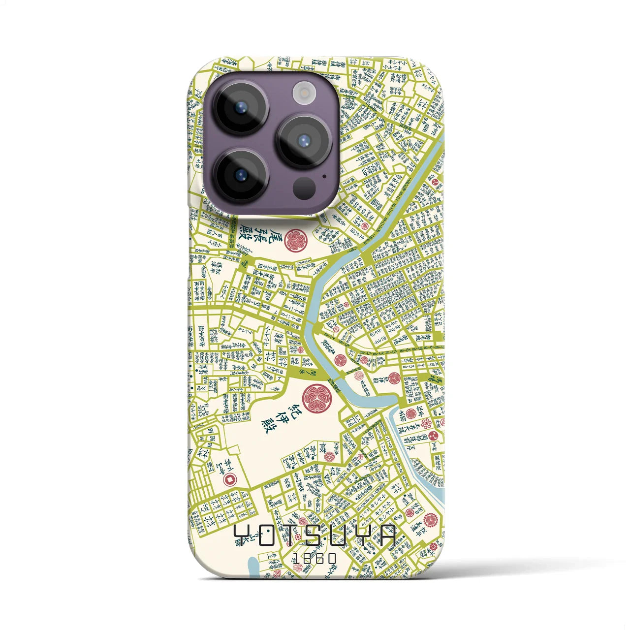 【四ツ谷(東京都)】万延江戸図iPhoneケース(バックカバータイプ)