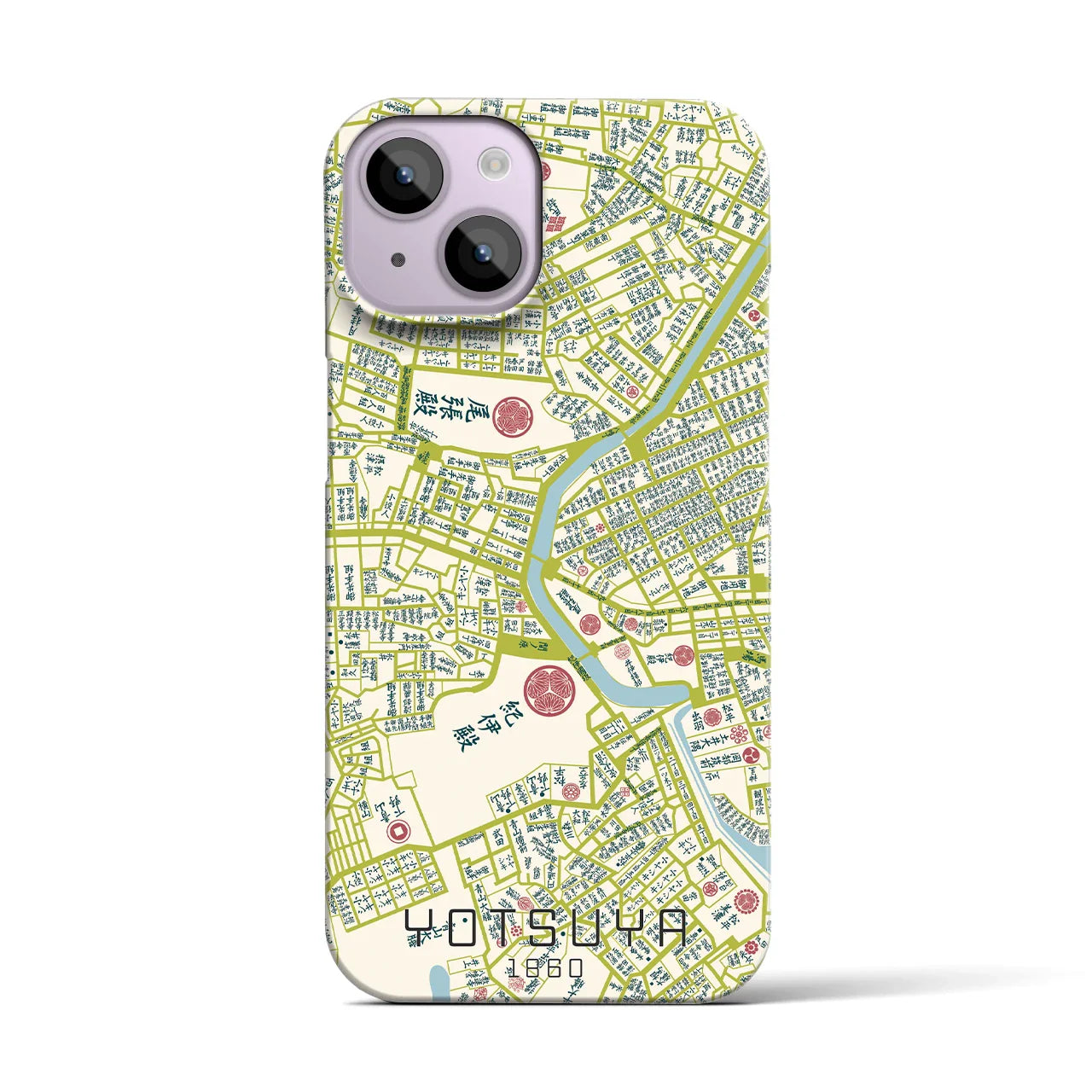 【四ツ谷(東京都)】万延江戸図iPhoneケース(バックカバータイプ)
