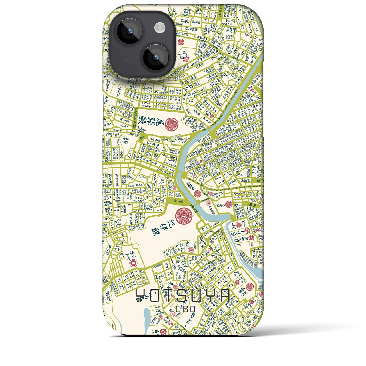 【四ツ谷(東京都)】万延江戸図iPhoneケース(バックカバータイプ)