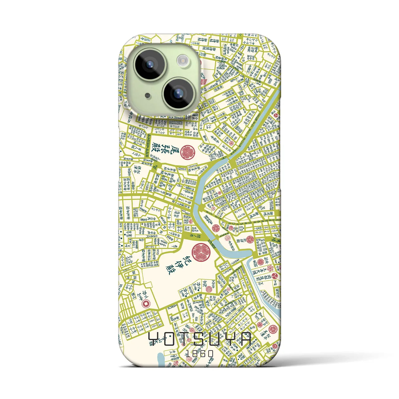 【四ツ谷(東京都)】万延江戸図iPhoneケース(バックカバータイプ)