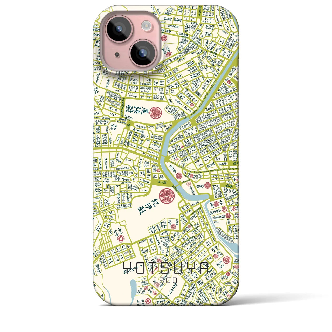 【四ツ谷(東京都)】万延江戸図iPhoneケース(バックカバータイプ)