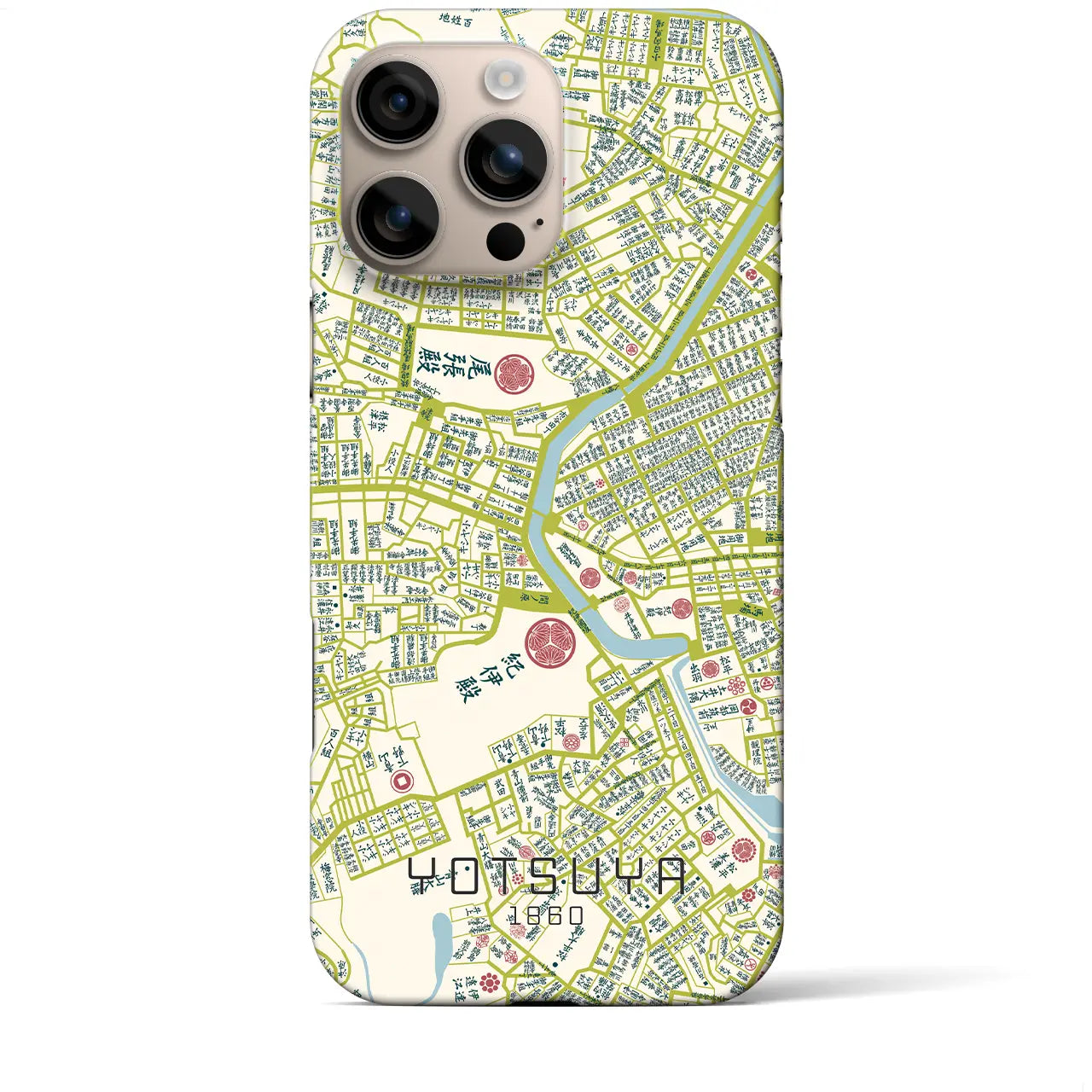 【四ツ谷(東京都)】万延江戸図iPhoneケース(バックカバータイプ)