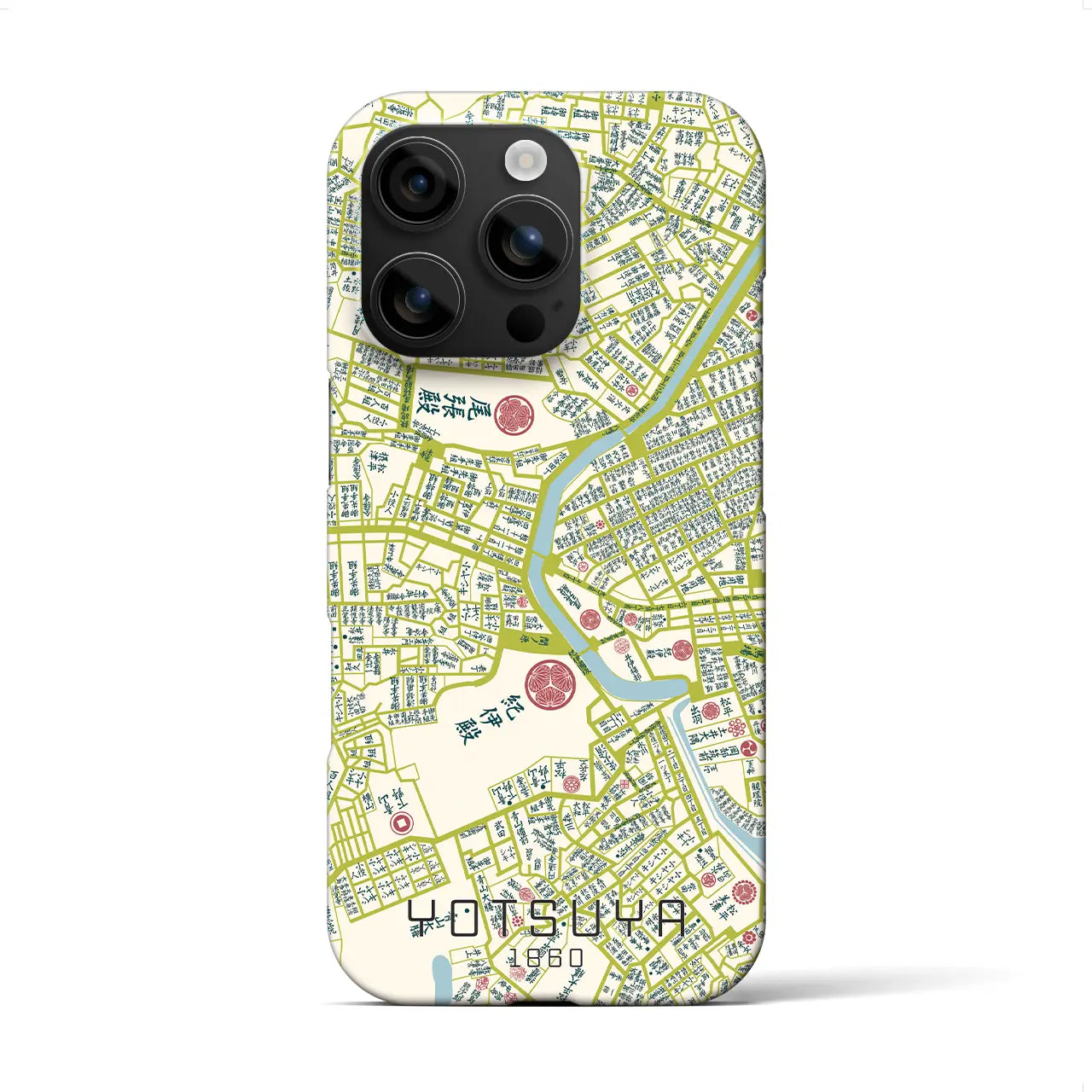【四ツ谷(東京都)】万延江戸図iPhoneケース(バックカバータイプ)