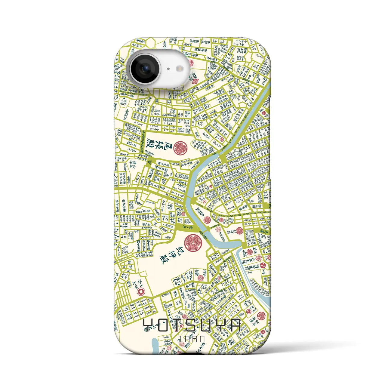 【四ツ谷(東京都)】万延江戸図iPhoneケース(バックカバータイプ)