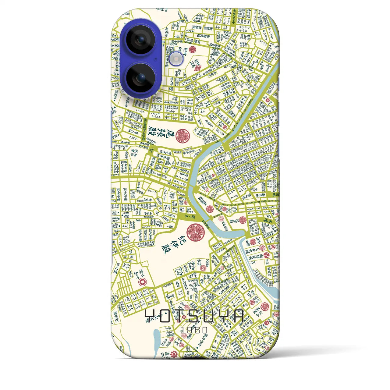 【四ツ谷(東京都)】万延江戸図iPhoneケース(バックカバータイプ)ナチュラル・iPhone 16 Pro Max 用