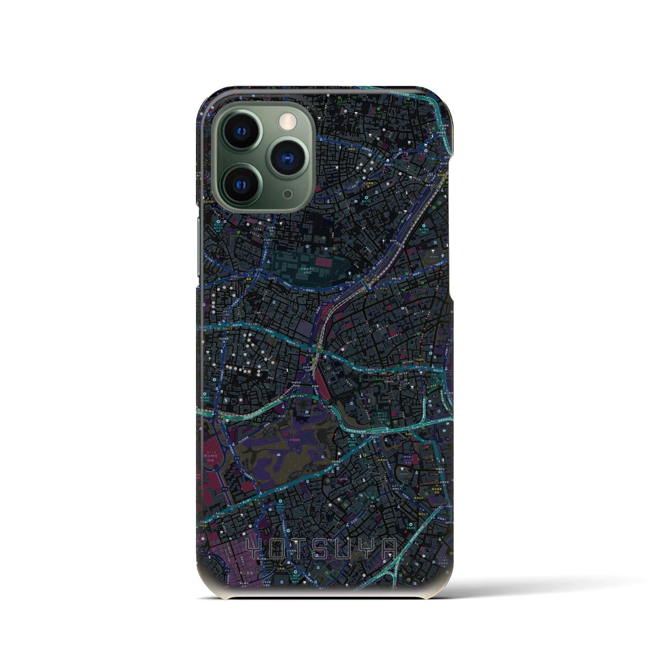【四ツ谷(東京都)】地図柄iPhoneケース(バックカバータイプ)