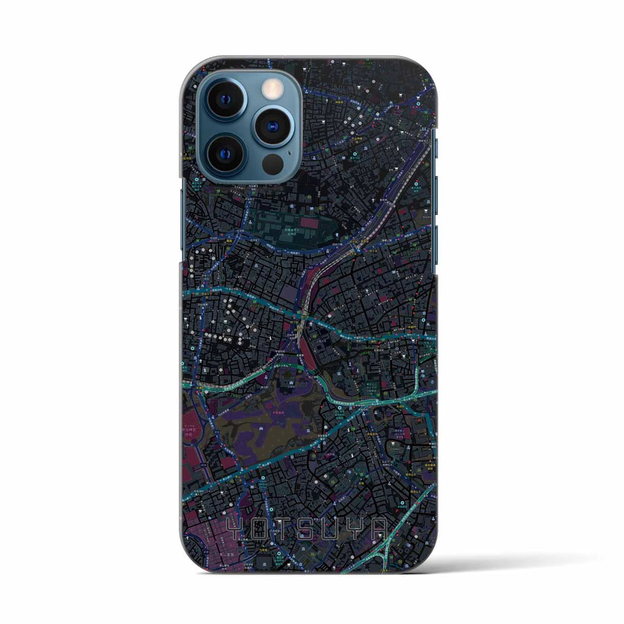 【四ツ谷(東京都)】地図柄iPhoneケース(バックカバータイプ)