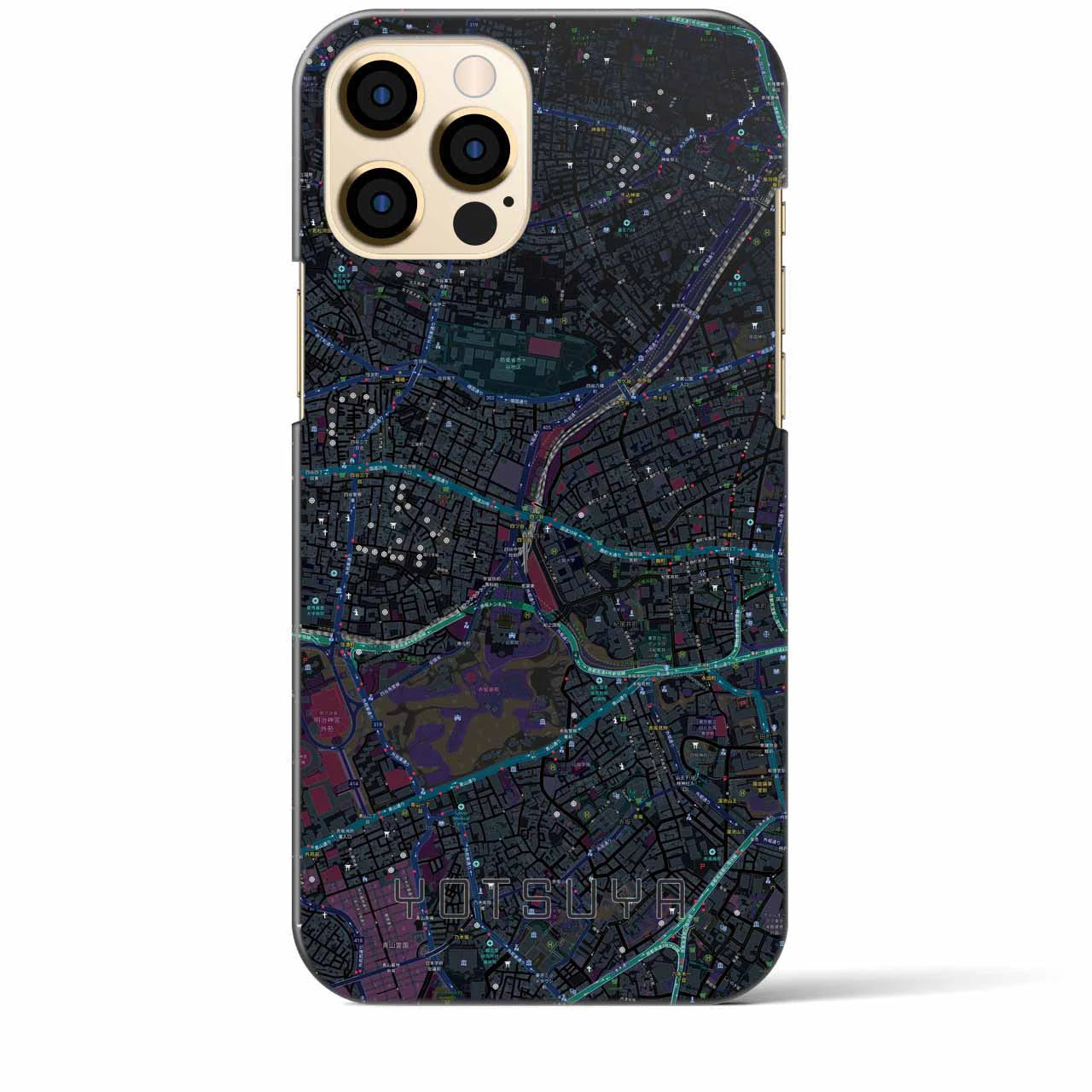【四ツ谷(東京都)】地図柄iPhoneケース(バックカバータイプ)