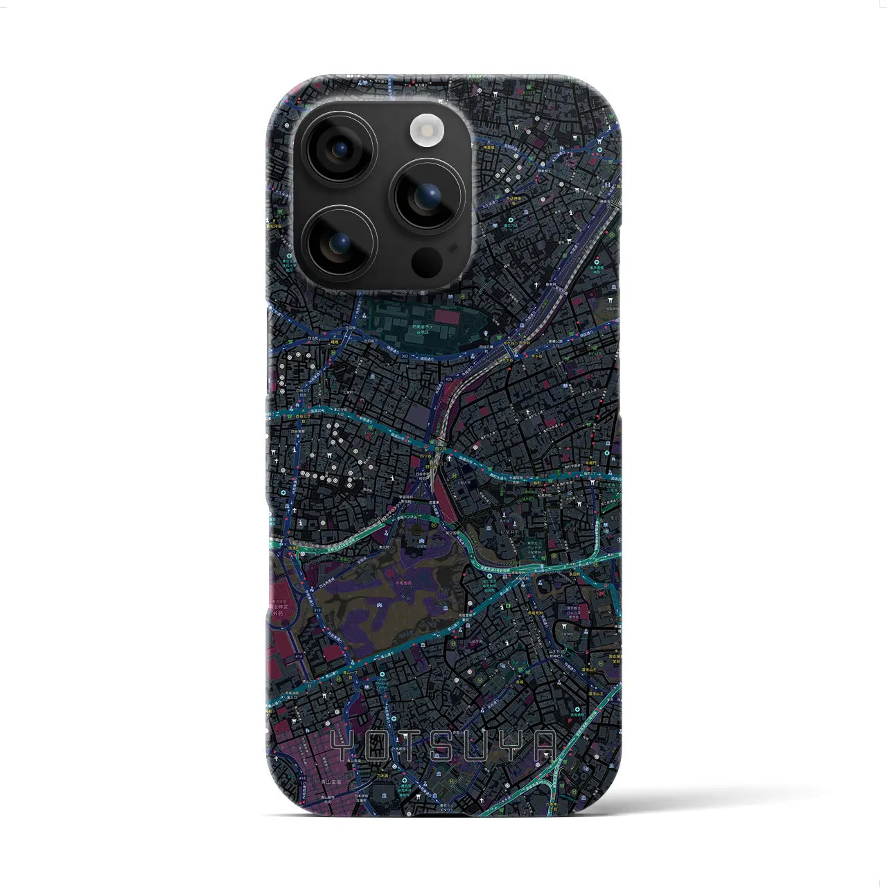 【四ツ谷(東京都)】地図柄iPhoneケース(バックカバータイプ)