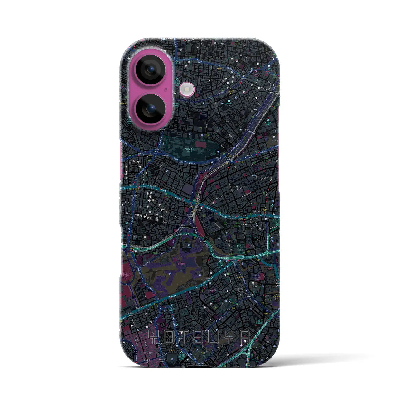 【四ツ谷(東京都)】地図柄iPhoneケース(バックカバータイプ)
