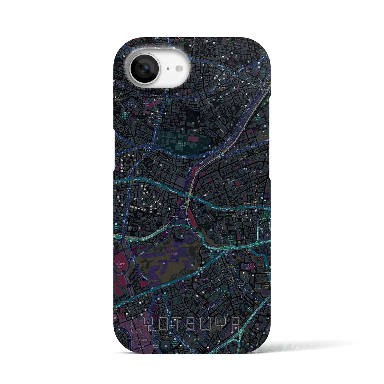 【四ツ谷(東京都)】地図柄iPhoneケース(バックカバータイプ)