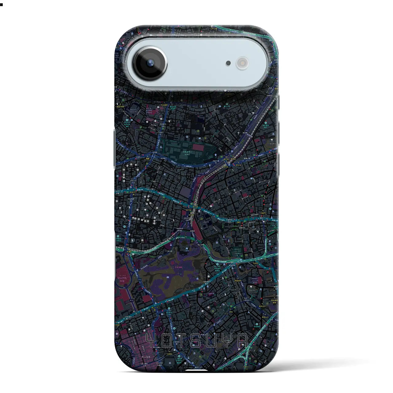 【四ツ谷(東京都)】地図柄iPhoneケース(バックカバータイプ)