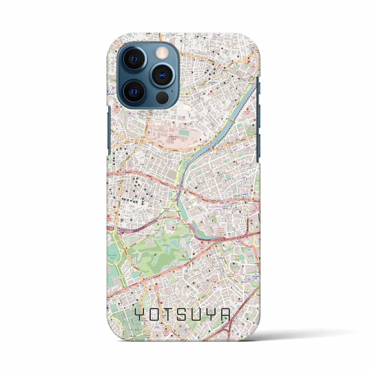 【四ツ谷(東京都)】地図柄iPhoneケース(バックカバータイプ)