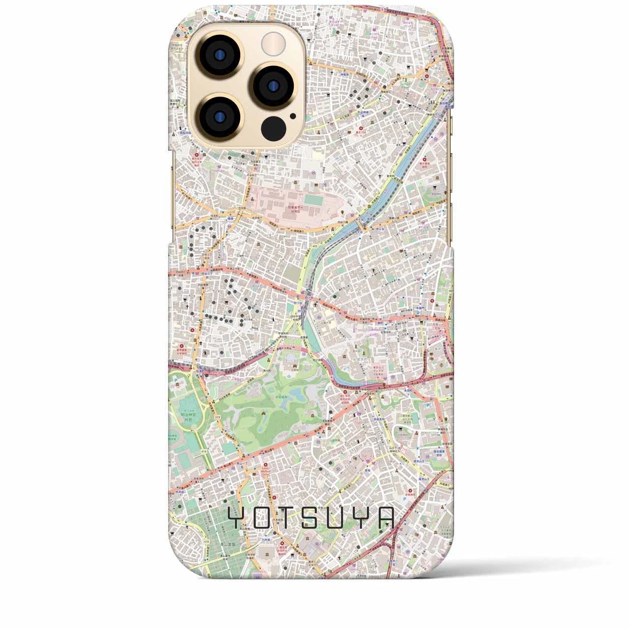 【四ツ谷(東京都)】地図柄iPhoneケース(バックカバータイプ)
