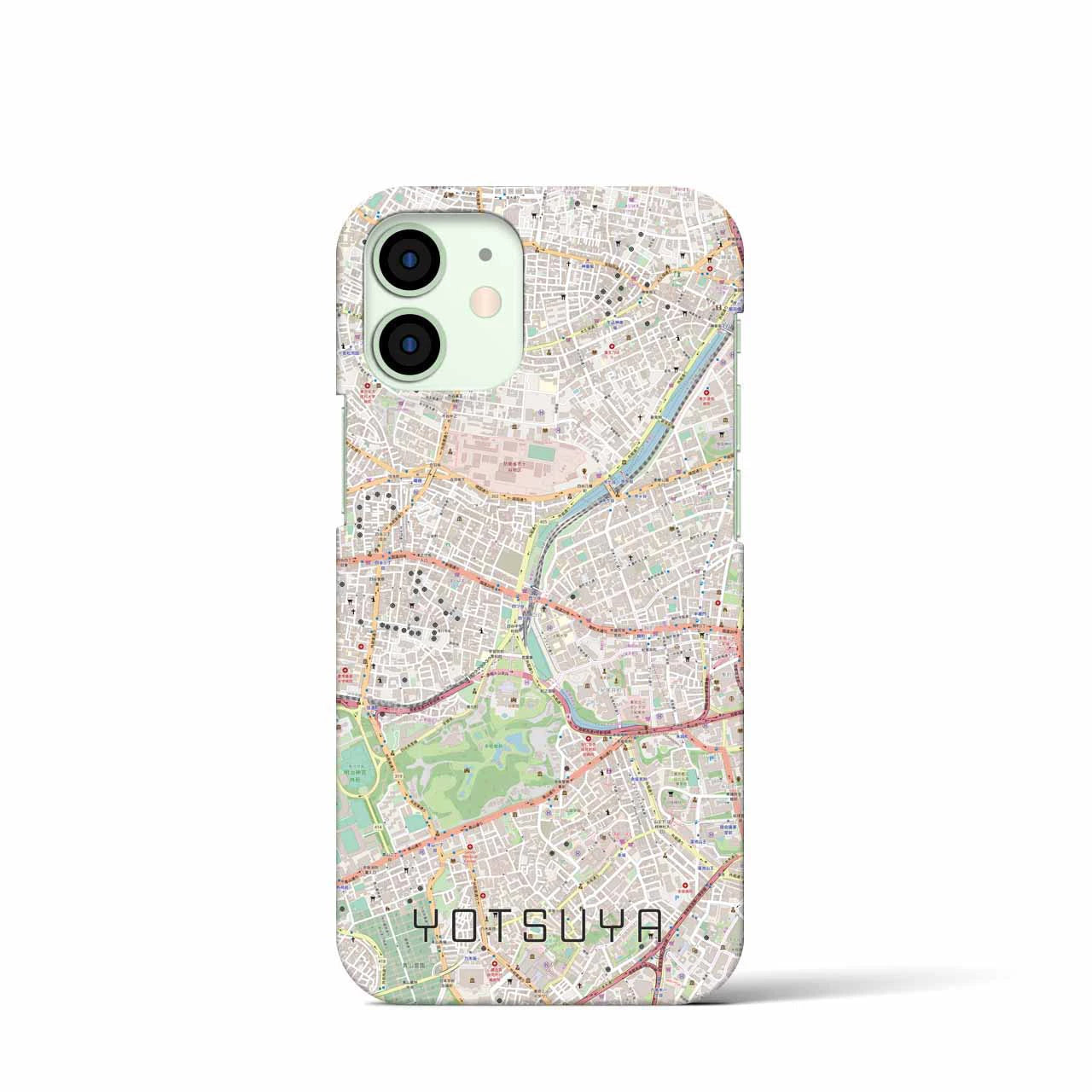 【四ツ谷(東京都)】地図柄iPhoneケース(バックカバータイプ)