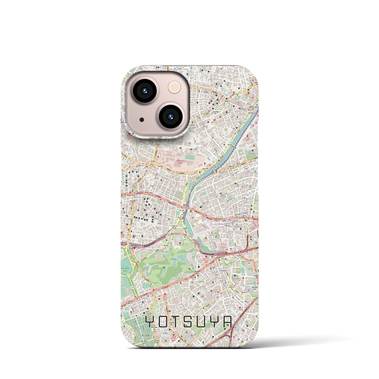 【四ツ谷(東京都)】地図柄iPhoneケース(バックカバータイプ)