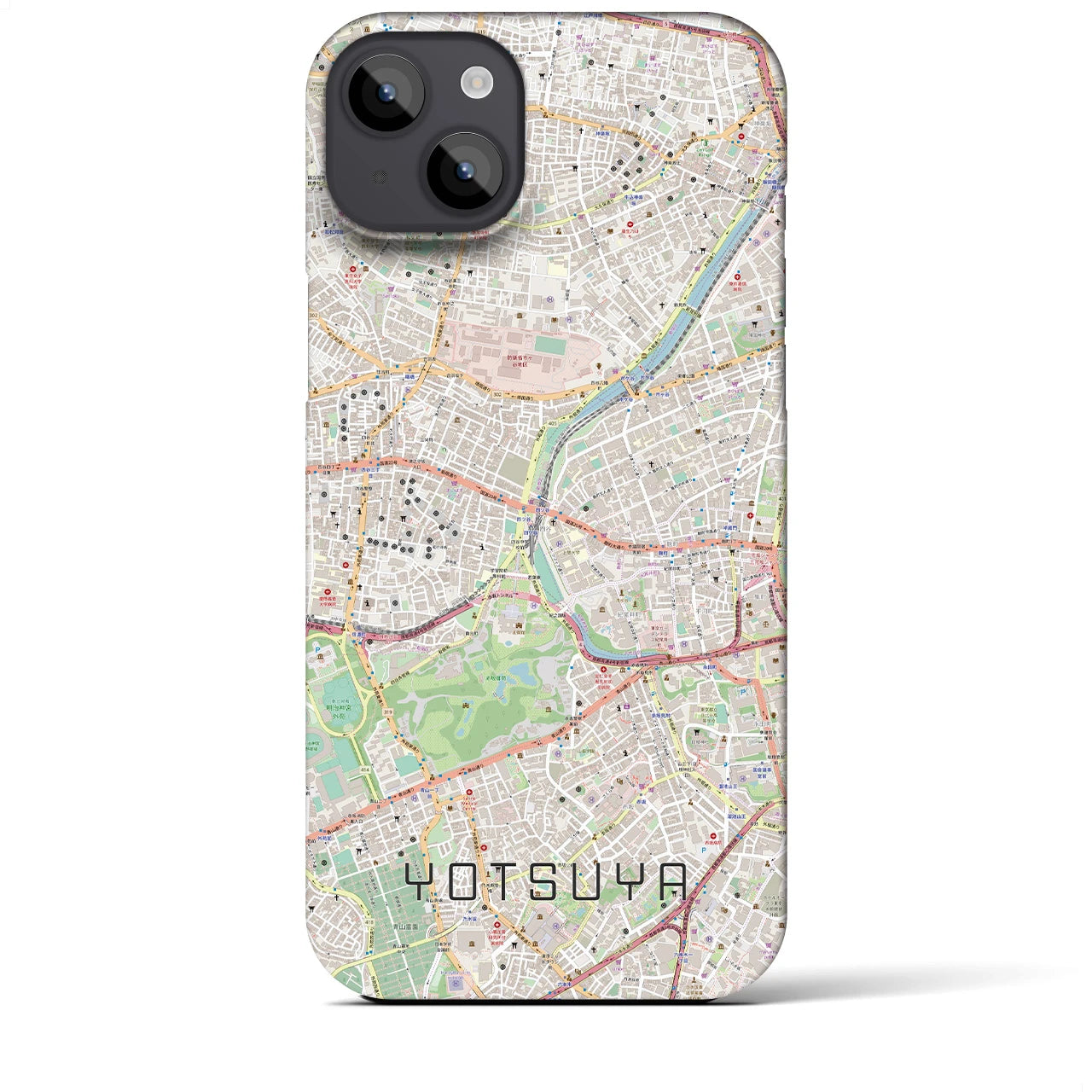 【四ツ谷(東京都)】地図柄iPhoneケース(バックカバータイプ)