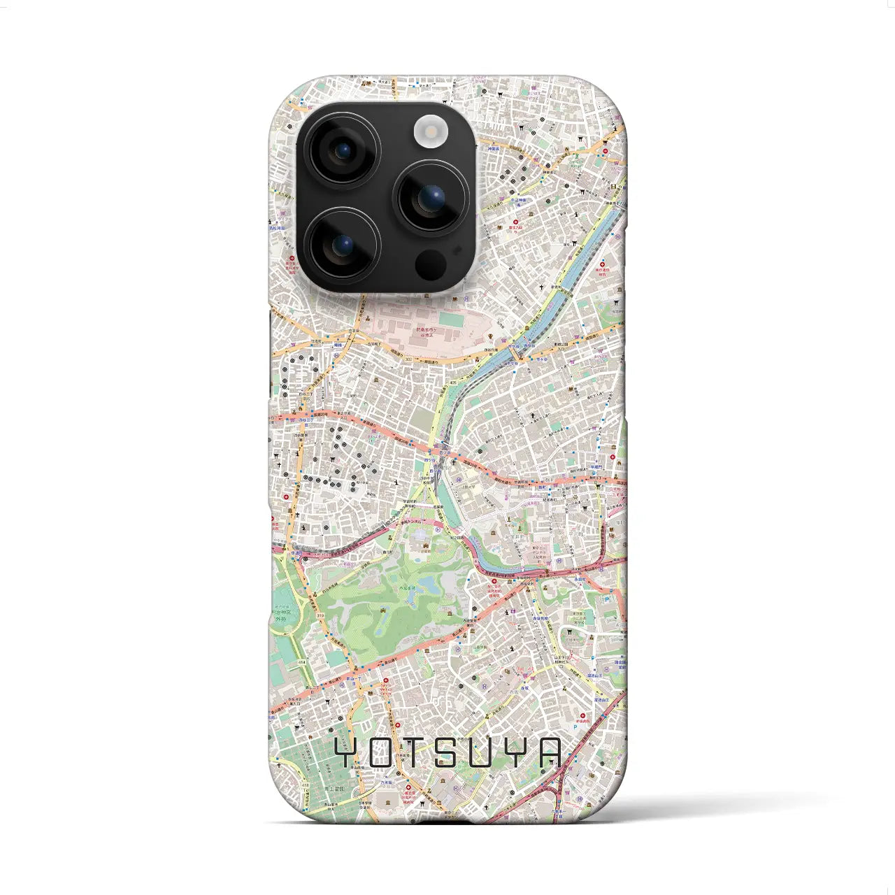 【四ツ谷(東京都)】地図柄iPhoneケース(バックカバータイプ)